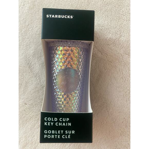 NWT Starbucks Unicorn Studded Bling Keychain - Picture 1 of 2